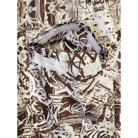 Pacific & Co Swim Trunks Men Small Brown‎ All Over Print Drawstring Boardshorts - Picture 6 of 12